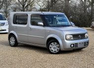 NISSAN CUBIC 2008, 15M V SELECTION, 1.5 PETROL, 7 SEATER, PEARL SILVER PAINT, GREY CLOTH INTERIOR