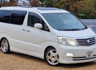 TOYOTA ALPHARD 2007, AX L EDITION, 2.4 PETROL FULLY LOADED, 5 SEATER REAR CONVERSION , SUNROOF, PEARL WHITE PAINT, BEIGE LEATHER INTERIOR