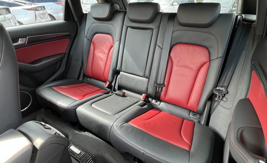 AUDI SQ5 2014, 3.0 PETROL FULLY LOADED, 4WD, 5 SEATER, PEARL BLACK PAINT, BLACK & RED LEATHER INTERIOR