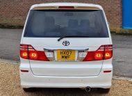 TOYOTA ALPHARD 2007, AX L EDITION, 2.4 PETROL FULLY LOADED, 5 SEATER REAR CONVERSION , SUNROOF, PEARL WHITE PAINT, BEIGE LEATHER INTERIOR