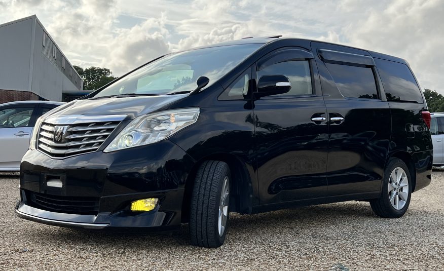 TOYOTA ALPHARD 2008, L PACKAGE, 3.5 V6 FULLY LOADED, 7 SEATER, SUNROOF, PEARL BLACK PAINT, BEIGE LEATHER INTERIOR