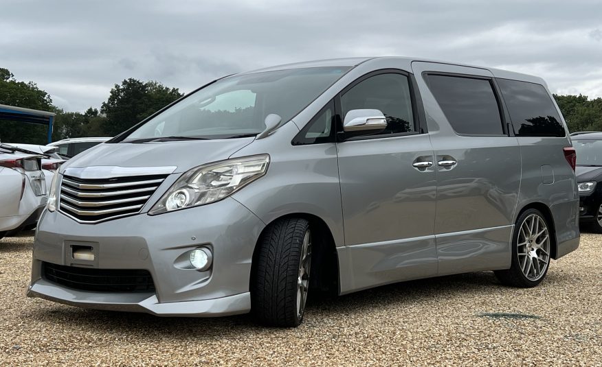 TOYOTA ALPHARD 2009, G EDITION, 3.5 V6 FULLY LOADED, 7 SEATER, BODYKIT, ALLOYS, PEARL SILVER PAINT, BLACK LEATHER INTERIOR