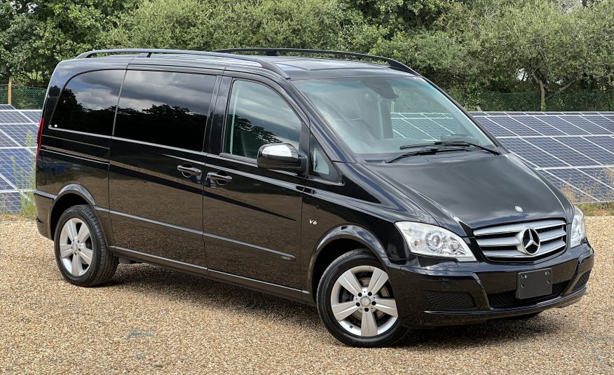 MERCEDES V350 2011, AMBIENTE, 3.5 V6 FULLY LOADED, 7 SEATER, PEARL BLACK PAINT, BLACK LEATHER INTERIOR