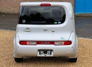 NISSAN CUBE 2012, 15X M SELECTION, 1.5 PETROL, 5 SEATER, ALLOYS, PEARL SILVER PAINT, DARK BLUE CLOTH INTERIOR