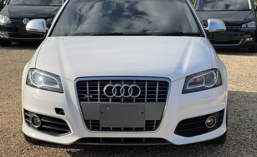 AUDI S3 2010, 2.0 PETROL FULLY LOADED, 4WD, 5 SEATER, PEARL WHITE PAINT, BLACK LEATHER INTERIOR
