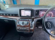 NISSAN ELGRAND 2008, HIGHWAY STAR, 2.5 V6 FULLY LOADED, 8 SEATER, PEARL WHITE PAINT, BLACK LEATHER INTERIOR