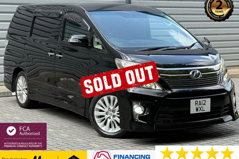 TOYOTA VELLFIRE 2012, 2.4 PETROL, FULLY LOADED, 7 SEATER, SPORTY LOOKS