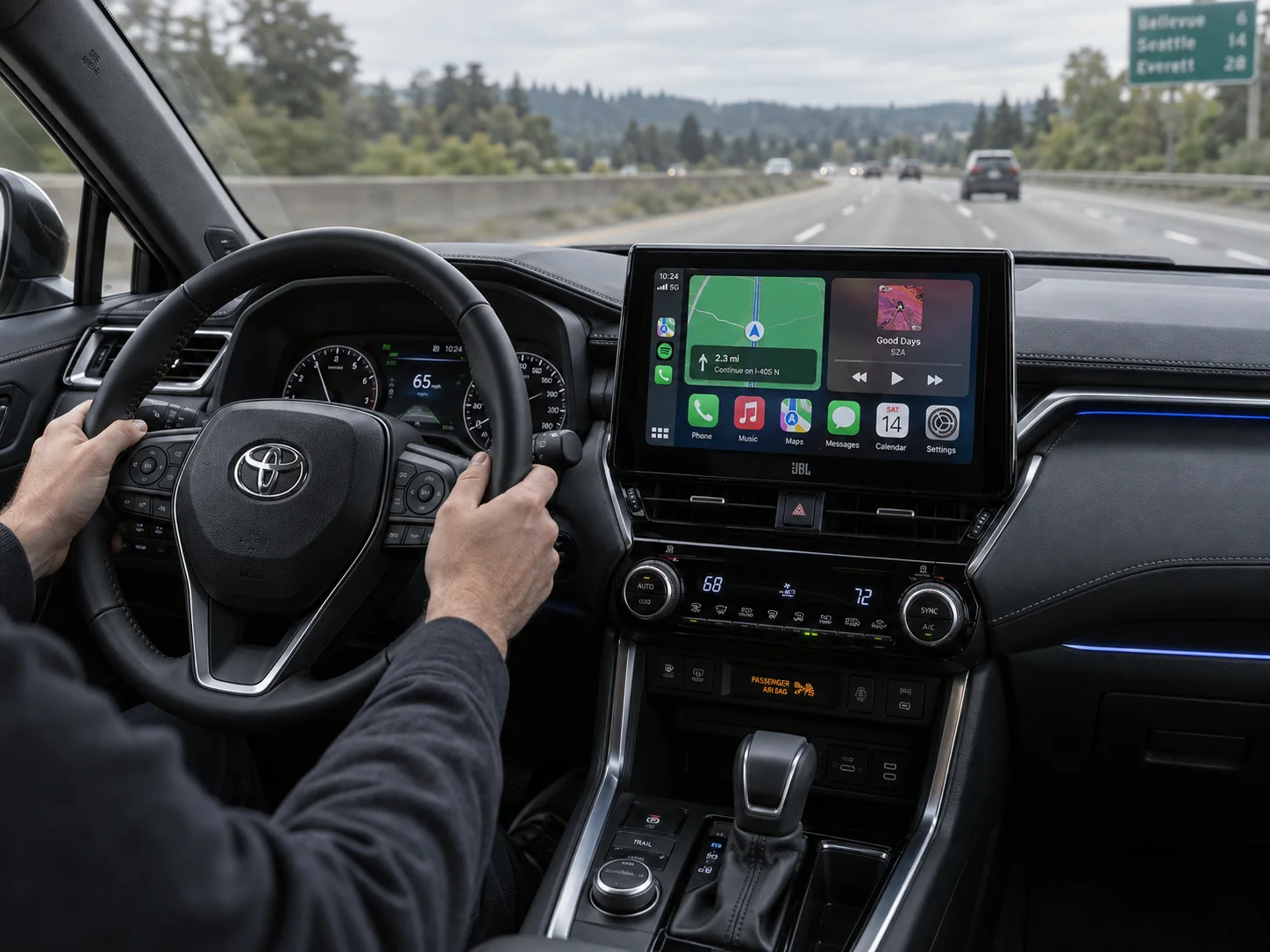 Modern car multimedia and stereo system
